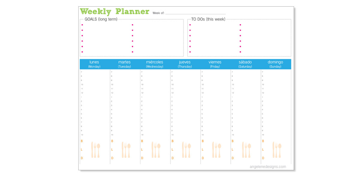 weekly planner